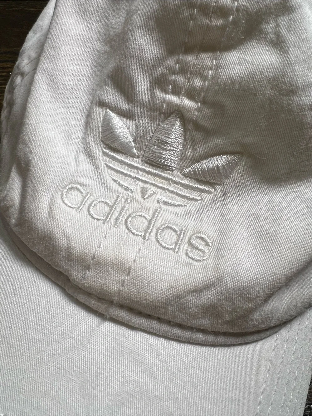 Adidas Solid White Classic Logo Casual Hat OSFW